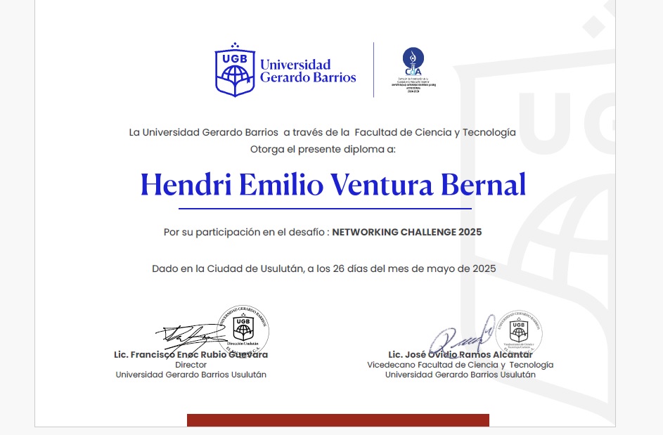 Certificado Networking Challenge